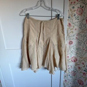 Max Studio Beige A-Line Skirt